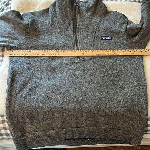 New! Patagonia Men's Woolie Fleece Pullover in Forge Gray Size Large NWT - Picture 10 of 14